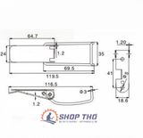  Khóa sập nhanh SF111 - inox 201 