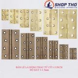  Bản lề lá chất liệu đồng thau màu vàng cỡ 2.5'' loại dày 