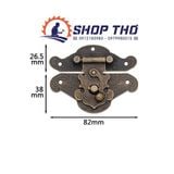  Bộ khóa hộp giả cổ A099: KT 82*64mm 