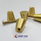  Núm kéo đồng thau mầu vàng 15mm 