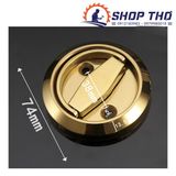  Tay cầm tròn inox 304 đường kính 74mm màu đen 