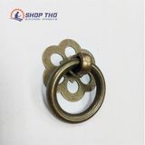  Núm kéo móc tròn đồng thau  AH1392-3cm mầu đồng 
