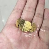  Góc hộp giả cổ đồng thau CYE110 màu vàng 