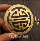  Khánh giả đồng thau màu vàng đường kính 6.5cm - CYH1590 