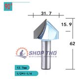  Mũi phay 3D Tideway 1/2*1-1/4 