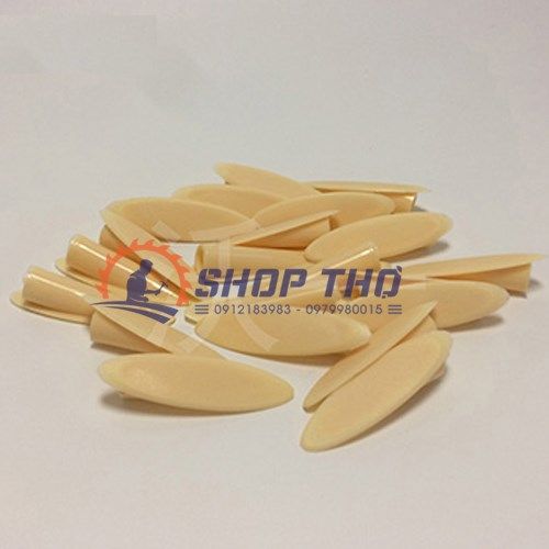  Đầu bịt nhựa khoan chéo #3 - màu vàng nhạt (túi 100pcs) 
