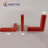  Ke góc nhựa cứng màu đỏ 10cm 