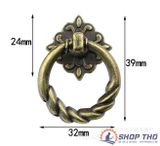  Tay kéo giả cổ BE31 màu đồng đường kính 32mm 