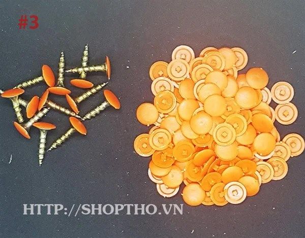  Nút nhựa bịt đầu vít mã màu #3 (túi 42g khoảng 500pcs) 