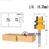  Mũi phay ghép ván T220 colet 6.35mm 