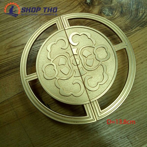  Tay kéo cửa tủ màu vàng (Bộ 2 miếng) KT 9.8cm 