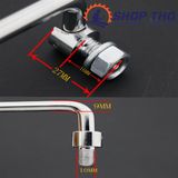  Tay kéo chữ U inox 304 khớp gấp 90 độ 135x9x55mm 