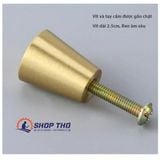  Núm kéo đồng thau mầu vàng 20mm 