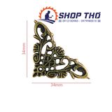  Góc hộp giả cổ hoa vănC055- KT 34x34mm 