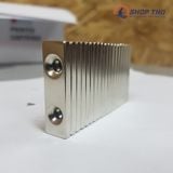  Nam châm trắng chữ nhật 2 lỗ 40×12×4mm 