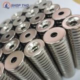  Nam châm hạt tròn phi 15x3mm (lỗ 3mm) 