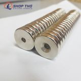  Nam châm hạt tròn có lỗ 25x5mm 