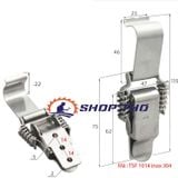  Khóa inox 304, khóa lò so,khóa mỏ vịt, Khóa inox, Khóa Hộp , Khóa Hòm: TSF1014 