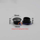  Nút nhựa chụp lỗ vít cỡ 14mm màu đen (túi khoảng 200c) 