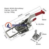  Sập nhanh GH40341K (40341K) chất liệu INOX 304 tay cầm chữ T 