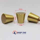  Núm kéo đồng thau mầu vàng 20mm 