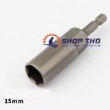  Đầu bắn bulong tuýp dài - chuôi máy bắn vít - cỡ 15mm 