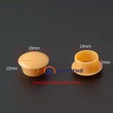  Nút nhựa chụp lỗ vít cỡ 14mm màu vàng nhạt (túi khoảng 200c) 