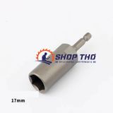  Đầu bắn bulong tuýp dài - chuôi máy bắn vít - cỡ 17mm 