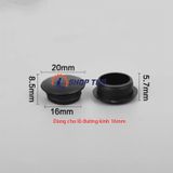  Nút nhựa chụp lỗ vít cỡ 16mm màu nâu đỏ (túi khoảng 200c) 