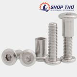  Ecu inox 304 mũ lục giác ren âm cỡ M6*12mm 