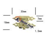  Khóa hộp giả cổ K032 màu vàng 