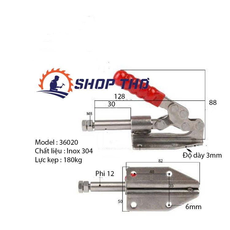  Sập thẳng GH-36020 (36020) inox 304 
