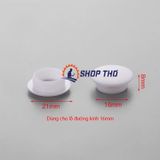  Nút nhựa chụp lỗ vít cỡ 16mm màu trắng (túi khoảng 200c) 