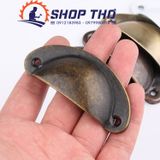  Tay kéo giả cổ núm âm màu đồng vàng: KT 81mm 