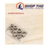  Bộ 8 vòng giới hạn mũi khoan - inox 2 đầu chặn 