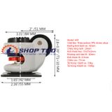  Bộ 4 bánh xe di chuyển hạng nặng cao 40F 