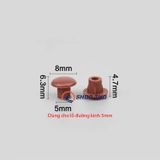  Nút nhựa chụp lỗ vít cỡ 5mm màu đen (túi khoảng 1000c) 