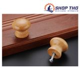  Núm gỗ nhỏ màu gỗ sơn bóng 21x23.5mm 