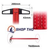  Thước kẻ lỗ đánh dấu, thước vuông, thước chữ T- T760 