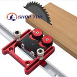  Cữ tỳ phôi hợp kim nhôm 2 bánh cho máy cưa bàn ,máy phay. 