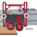  Cữ tỳ phôi hợp kim nhôm 2 bánh cho máy cưa bàn ,máy phay. 