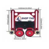  Cữ tỳ phôi hợp kim nhôm 2 bánh cho máy cưa bàn ,máy phay. 