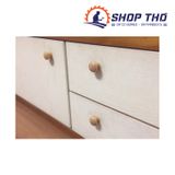  Núm gỗ màu gỗ sơn bóng 30*33mm 