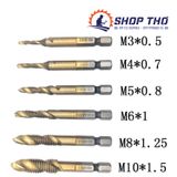  Mũi taro ren M4 HSS-6542 phủ titan 