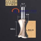  Mũi phay bo mép đối xứng Tideway LC0605 1/2*1-1/2 