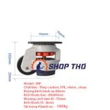  Bộ 4 bánh xe di chuyển hạng nặng cao 80F 