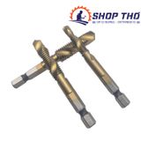  Bộ 6 mũi taro ren (HSS 6542 phủ titan) 