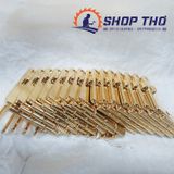  Bản lề chữ thất W-093 cỡ 44x41mm màu vàng dầy bóng 