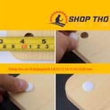  Nút nhựa chụp lỗ vít cỡ 5mm màu nâu đỏ (túi khoảng 1000c) 