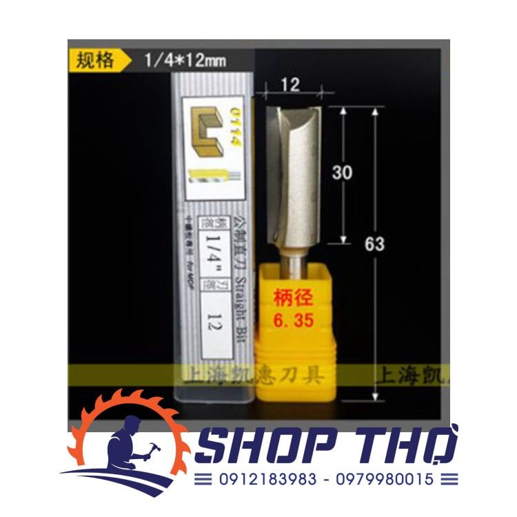  Mũi phay đánh rãnh Arden 0114A 1/4x12x30 